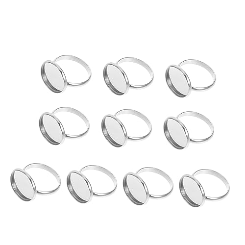 AKOOSY 10Stücke Ringbasis Teiliges für DIY Schmuckherstellung Verstellbare Fingerring Rohlinge Langlebig und Bruchfest für Ringgestaltungen Innenmaß AKOOSY 10Stücke Ringbasis Teiliges für DIY Schmuckherstellung Verstellbare Fingerring Rohlinge Langlebig und Bruchfest für Ringgestaltungen Innenmaß von AKOOSY