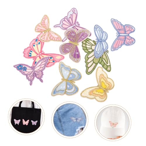 AKOOSY 10Stücke Teiliges Selbstklebende Schmetterling Stickerei Patches für Kleidung Dekorative Applikationen für Hosen Rucksäcke und DIY Projekte AKOOSY 10Stücke Teiliges Selbstklebende Schmetterling Stickerei Patches für Kleidung Dekorative Applikationen für Hosen Rucksäcke und DIY Projekte von AKOOSY