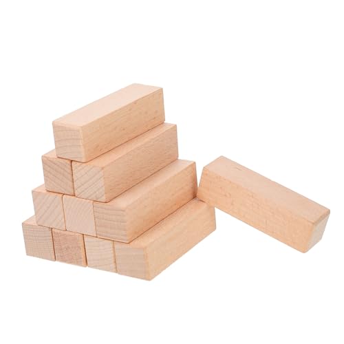 AKOOSY 11 Stück Teiliges Set Naturholz DIY Stempelblöcke Holzschnitzwerkzeuge für Kreative Bastelprojekte für Dekoration und Schnitzarbeiten von AKOOSY