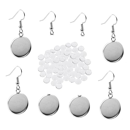AKOOSY 114 Stk Schmuckanhänger-Kit bescherung weihnachten geldgeschenke weihnachten geburtstagsgeschenk weinachtsgeschte Silber Schlüssel DIY Party Ohrring Ohrstecker aus Edelstahl Silver von AKOOSY