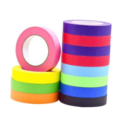 AKOOSY 12 Rollen Farbige Maler Klebebänder Selbstklebend Masking Tape für DIY Basteln Heimdekoration Schutz bei Malerarbeiten Einfach von Hand Abreißbar AKOOSY 12 Rollen Farbige Maler Klebebänder Selbstklebend Masking Tape für DIY Basteln Heimdekoration Schutz bei Malerarbeiten Einfach von Hand Abreißbar von AKOOSY