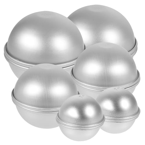 AKOOSY 12 Stück Teiliges Aluminium Halbkreis Form Halbrunde DIY Gießformen für Kerzen Langlebige Back und Bastelmatrizen für Handgemachte Badebomben für Eltern Junge Mädchen AKOOSY 12 Stück Teiliges Aluminium Halbkreis Form Halbrunde DIY Gießformen für Kerzen Langlebige Back und Bastelmatrizen für Handgemachte Badebomben für Eltern Junge Mädchen von AKOOSY