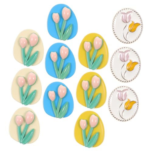 AKOOSY 12 Stück Teiliges Bunte Tulpenknöpfe aus Langlebiger Zinklegierung Stabile und Einfach zu Nähende Ersatzknöpfe für Kleidung für DIY Bekleidungsdekorationen an Hemden Pullovern und AKOOSY 12 Stück Teiliges Bunte Tulpenknöpfe aus Langlebiger Zinklegierung Stabile und Einfach zu Nähende Ersatzknöpfe für Kleidung für DIY Bekleidungsdekorationen an Hemden Pullovern und von AKOOSY
