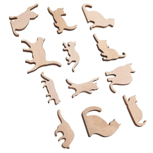 AKOOSY 12 Stück Teiliges DIY Holzkatzen Ausschnitte zum Bemalen Unvollendete Holzscheiben für Kreative Bastelprojekte für Partys Hochzeiten und Freizeitaktivitäten AKOOSY 12 Stück Teiliges DIY Holzkatzen Ausschnitte zum Bemalen Unvollendete Holzscheiben für Kreative Bastelprojekte für Partys Hochzeiten und Freizeitaktivitäten von AKOOSY