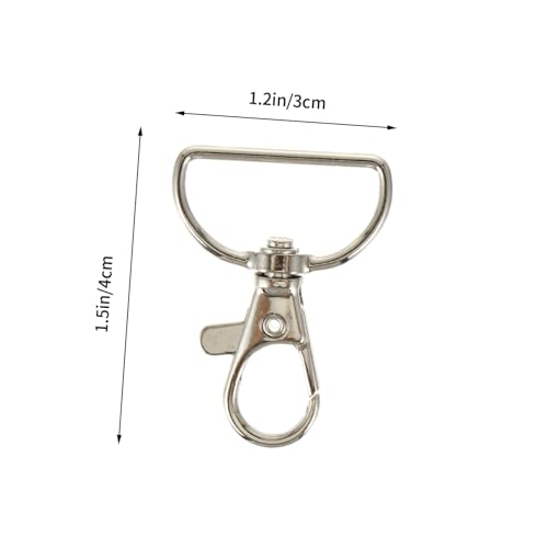 AKOOSY 12 Stück Teiliges Metall lobster verschluss Haken Drehbar Sicherer Schnappverschluss für DIY Schlüsselanhänger Lanyard Clips Taschen Schmuckzubehör AKOOSY 12 Stück Teiliges Metall lobster verschluss Haken Drehbar Sicherer Schnappverschluss für DIY Schlüsselanhänger Lanyard Clips Taschen Schmuckzubehör von AKOOSY