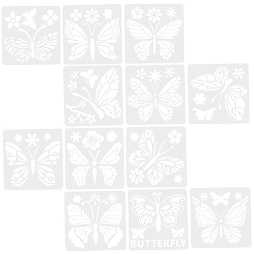 AKOOSY 12Stücke Schmetterlings Malvorlagen DIY Schablonen für Wand und Möbelgestaltung Wiederverwendbar und Geruchsneutral für Bastelprojekte AKOOSY 12Stücke Schmetterlings Malvorlagen DIY Schablonen für Wand und Möbelgestaltung Wiederverwendbar und Geruchsneutral für Bastelprojekte von AKOOSY