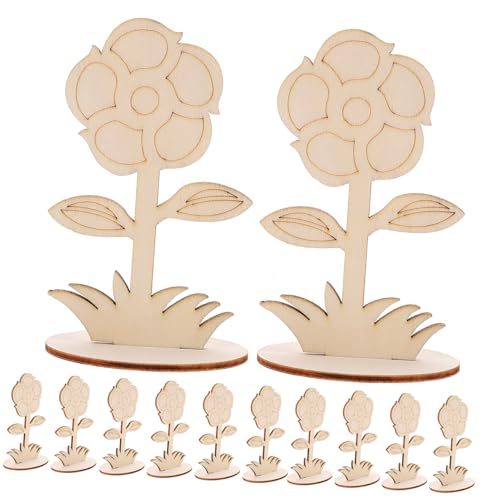 AKOOSY 12Stücke Unvollendete Holzblumen zum DIY Blumenstecker für Dekoration für Erwachsene Holzhandwerk für Bastelprojekte Unbemalte Blumendekoration AKOOSY 12Stücke Unvollendete Holzblumen zum DIY Blumenstecker für Dekoration für Erwachsene Holzhandwerk für Bastelprojekte Unbemalte Blumendekoration von AKOOSY