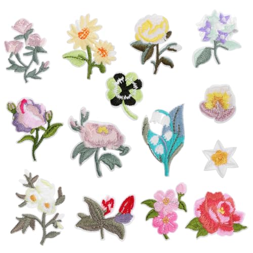 AKOOSY 14 Stück Teiliges Bestickte Blumen Patches zum Aufbügeln und Nähen Vielseitige Reparaturflicken für Jeans Jacken Taschen und Schuhe Präzise Stickerei Flexible Anbringung AKOOSY 14 Stück Teiliges Bestickte Blumen Patches zum Aufbügeln und Nähen Vielseitige Reparaturflicken für Jeans Jacken Taschen und Schuhe Präzise Stickerei Flexible Anbringung von AKOOSY