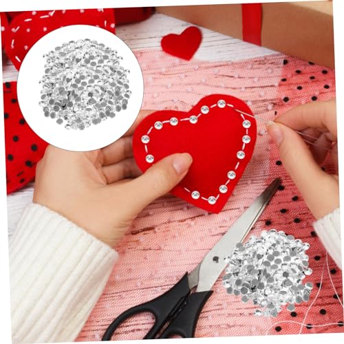 AKOOSY 1440 Stück Teiliges Hotfix Strasssteine Flache Rückseite Weiße Glasrhinestones zum Aufbügeln für Diy Kleidung Taschen Schuhe und Bastelprojekte von AKOOSY