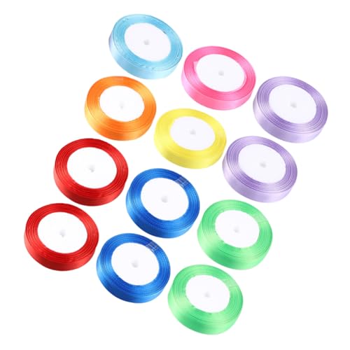 AKOOSY 15 Rolle Teiliges Buntes Satinband Schneidbares Geschenkband für DIY Bastelbedarf Vielseitiges Geschenkverpackungsband für Weihnachten Party und Handarbeiten AKOOSY 15 Rolle Teiliges Buntes Satinband Schneidbares Geschenkband für DIY Bastelbedarf Vielseitiges Geschenkverpackungsband für Weihnachten Party und Handarbeiten von AKOOSY