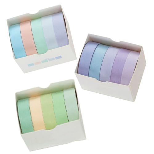 AKOOSY 15 Rollen Teiliges Washi Tape Bunte DIY Scrapbooking Klebebänder Selbstklebend Robust für Fotoalben Planer Geschenkverpackungen und Bastelprojekte Vielseitige Dekoration für AKOOSY 15 Rollen Teiliges Washi Tape Bunte DIY Scrapbooking Klebebänder Selbstklebend Robust für Fotoalben Planer Geschenkverpackungen und Bastelprojekte Vielseitige Dekoration für von AKOOSY