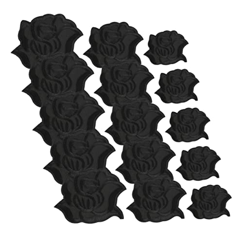 AKOOSY 15 Stück Teiliges Besticktes Blumen Patch Set Vielseitige DIY Aufnäher für Kleidung Jacken Shirts und Hosen Hautfreundliches Langlebiges Material zum Reparieren und Verzieren von AKOOSY