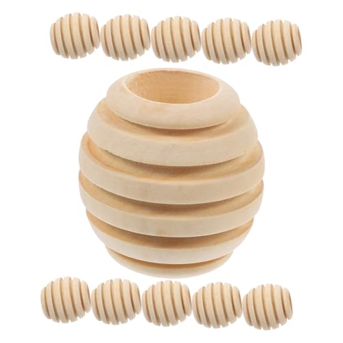 AKOOSY 15 Stück Teiliges Holzperlen Bienenwabenform für DIY Bastelmaterial Mini Garten Mikro landschaft Dekoration Tischdeko Balkon Pflanzenornamente von AKOOSY
