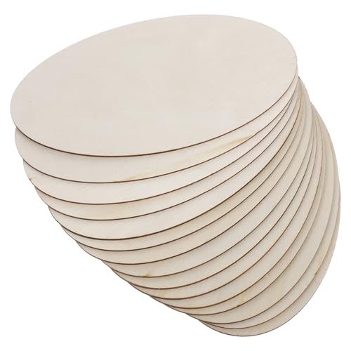 AKOOSY 15 Stück Teiliges Naturbelassene Basswood Holzplättchen Oval Unbemalte Bastelplatten für DIY Malerei Gravur Kreative Schulprojekte und Kunsthandwerk AKOOSY 15 Stück Teiliges Naturbelassene Basswood Holzplättchen Oval Unbemalte Bastelplatten für DIY Malerei Gravur Kreative Schulprojekte und Kunsthandwerk von AKOOSY