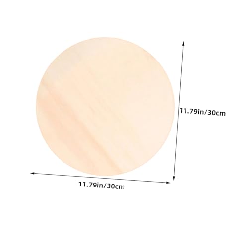 AKOOSY 15 Stück Teiliges Runde Unbearbeitete Holzscheiben für Diy Bastelprojekte Natürliche Holzplatten zum Bemalen Gravieren als Türschild und Rustikale Dekoration für Hochzeit von AKOOSY