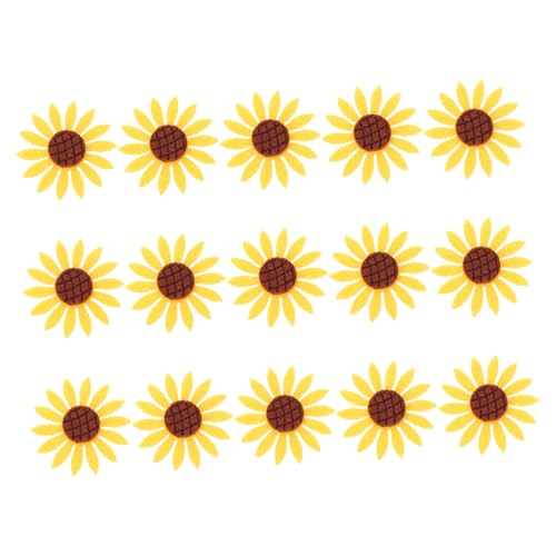 AKOOSY 15 Stück Teiliges Sonnenblumen Stoff patches zum Aufbügeln Bunte Applikationen für DIY Kleidung Langlebige Bügelflicken zum Verzieren und Reparieren von Textilien Klein AKOOSY 15 Stück Teiliges Sonnenblumen Stoff patches zum Aufbügeln Bunte Applikationen für DIY Kleidung Langlebige Bügelflicken zum Verzieren und Reparieren von Textilien Klein von AKOOSY