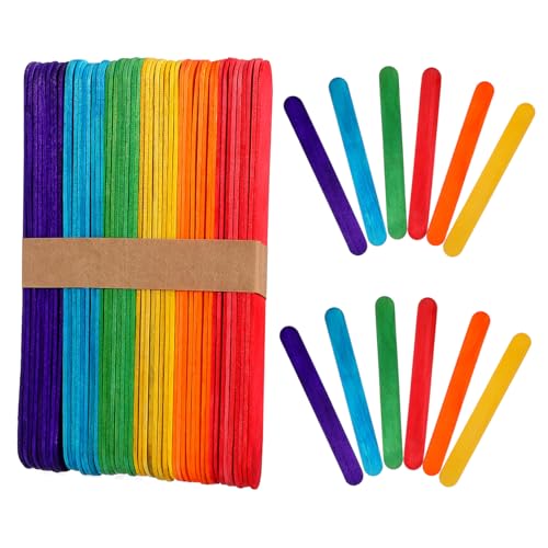 AKOOSY 150 Stück Bunte Holz Craft Sticks Jumbo Eisstäbchen für DIY Bastelprojekte Glatte Oberfläche Schadstofffrei Umweltfreundlich für Schule und Kreativgestaltung AKOOSY 150 Stück Bunte Holz Craft Sticks Jumbo Eisstäbchen für DIY Bastelprojekte Glatte Oberfläche Schadstofffrei Umweltfreundlich für Schule und Kreativgestaltung von AKOOSY