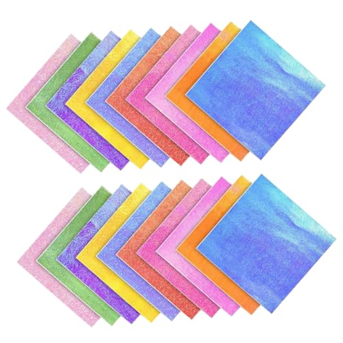 AKOOSY 150 Stück Schillerndes Origami Bastelpapier Quadratisch Doppelseitig Glänzend DIY Handcraft Papier für Kreative Bastelprojekte und Dekoration AKOOSY 150 Stück Schillerndes Origami Bastelpapier Quadratisch Doppelseitig Glänzend DIY Handcraft Papier für Kreative Bastelprojekte und Dekoration von AKOOSY