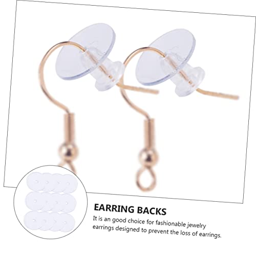 AKOOSY 150 Stück Transparente Ohrringpolster aus Runde Flache Rückseite Sichere Ohrstecker Verschlüsse Praktische Ohrclips für DIY Schmuckherstellung und Piercing Stopper AKOOSY 150 Stück Transparente Ohrringpolster aus Runde Flache Rückseite Sichere Ohrstecker Verschlüsse Praktische Ohrclips für DIY Schmuckherstellung und Piercing Stopper von AKOOSY
