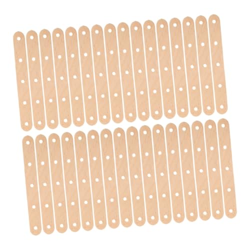AKOOSY 150pcs Hölzerne Lolly Sticks Bastelstangen Eisstangen Mit Löchern Natürliche Holz Eisstangen Für DIY -handwerksbedarf von AKOOSY