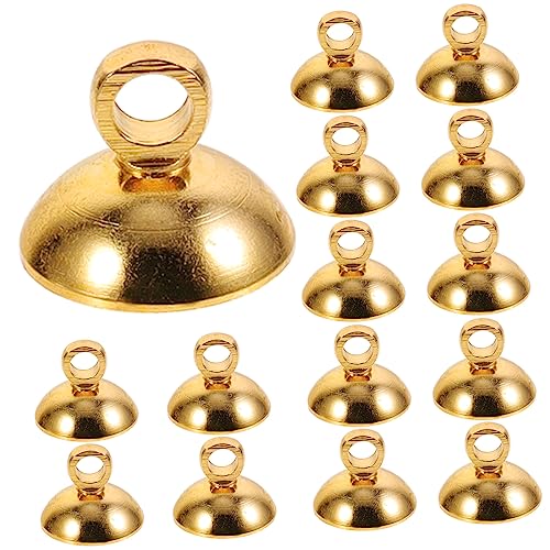AKOOSY 15Stücke Glasball Kappen für DIY Schmuck Basteln Goldene Kappen für Anhänger und Armbänder für Kreative Projekte und AKOOSY 15Stücke Glasball Kappen für DIY Schmuck Basteln Goldene Kappen für Anhänger und Armbänder für Kreative Projekte und von AKOOSY