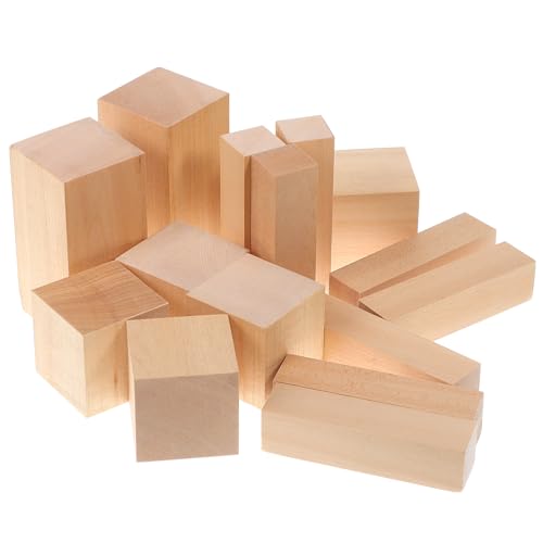 AKOOSY 15Stücke Holzschnitzblöcke Rechteckige Bastelblöcke Unbehandeltem Holz für DIY Projekte Schnitzen und Dekorationen AKOOSY 15Stücke Holzschnitzblöcke Rechteckige Bastelblöcke Unbehandeltem Holz für DIY Projekte Schnitzen und Dekorationen von AKOOSY