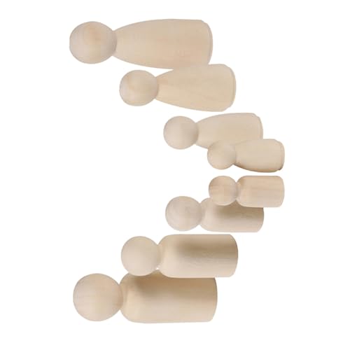 AKOOSY 16 Stück Teiliges Unbemalte Holzpuppen für Basteln Naturbelassene Holzfiguren in DIY Holzfiguren zum Bemalen Kreative Holzspielzeuge für Kinderhandwerk AKOOSY 16 Stück Teiliges Unbemalte Holzpuppen für Basteln Naturbelassene Holzfiguren in DIY Holzfiguren zum Bemalen Kreative Holzspielzeuge für Kinderhandwerk von AKOOSY