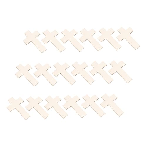 AKOOSY 18 Stück Teiliges Holzkreuze zum Bemalen Unbearbeitete Holzkreuz Ornamente für DIY Bastelprojekte Hochzeit Kirchen Deko Weihnachten Umweltfreundliche Holzdekoration AKOOSY 18 Stück Teiliges Holzkreuze zum Bemalen Unbearbeitete Holzkreuz Ornamente für DIY Bastelprojekte Hochzeit Kirchen Deko Weihnachten Umweltfreundliche Holzdekoration von AKOOSY