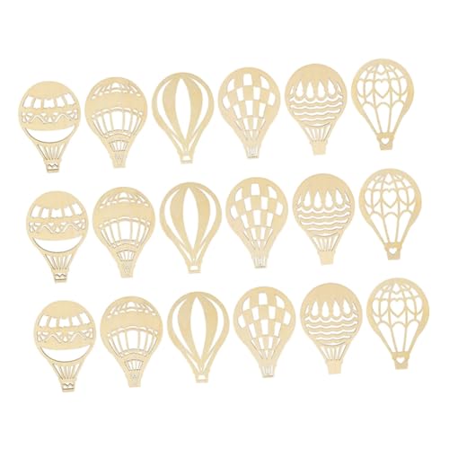 AKOOSY 18Stücke Heißluftballon Holzscheiben Unvollendete DIY Holzhandwerk Ausschnitte für Bastelprojekte und Dekoration für Kindergeburtstagsfeiern AKOOSY 18Stücke Heißluftballon Holzscheiben Unvollendete DIY Holzhandwerk Ausschnitte für Bastelprojekte und Dekoration für Kindergeburtstagsfeiern von AKOOSY