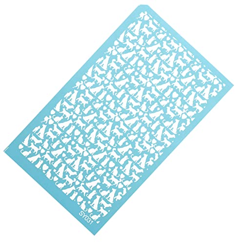 AKOOSY 1Blatt Seidenbildschirm Schablone für Polymer Katzen Herzmuster Leichtes und Langlebiges Design für DIY Handwerksprojekte Einfach zu Reinigen und Sicher der Anwendung AKOOSY 1Blatt Seidenbildschirm Schablone für Polymer Katzen Herzmuster Leichtes und Langlebiges Design für DIY Handwerksprojekte Einfach zu Reinigen und Sicher der Anwendung von AKOOSY