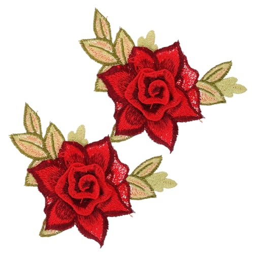 AKOOSY 1Paar Blumenstoffaufnäher Selbstklebend Dekorative Applikationen für Kleidung Rucksäcke Kunsthandwerk Langlebig und Vielseitig Einsetzbar für DIY Reparaturen AKOOSY 1Paar Blumenstoffaufnäher Selbstklebend Dekorative Applikationen für Kleidung Rucksäcke Kunsthandwerk Langlebig und Vielseitig Einsetzbar für DIY Reparaturen von AKOOSY