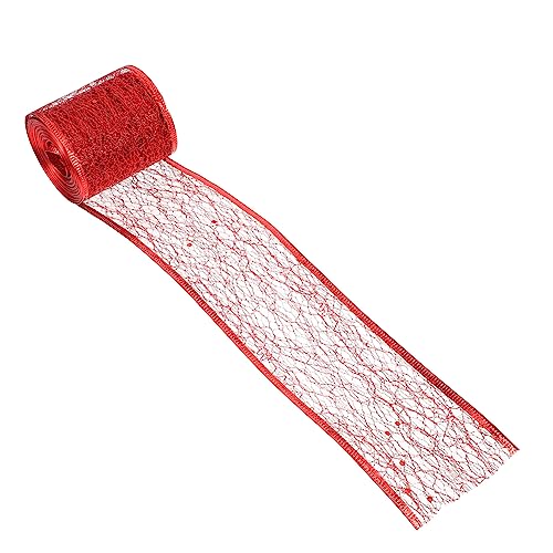AKOOSY 1Rolle Dekoratives Glitter Mesh Band für DIY Geschenkverpackungen Weihnachtsdekoration Party Accessoires und Bastelprojekte AKOOSY 1Rolle Dekoratives Glitter Mesh Band für DIY Geschenkverpackungen Weihnachtsdekoration Party Accessoires und Bastelprojekte von AKOOSY
