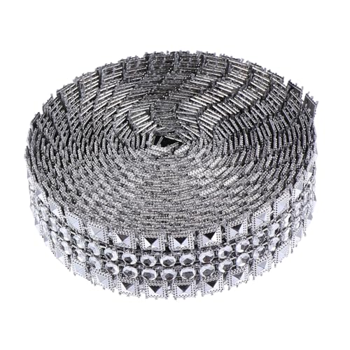 AKOOSY 1Rolle Strassband Yards Silberne Diamant Dekorationsbänder für DIY Bastelarbeiten für Hochzeiten Partys und Einfach zu Verarbeiten und Vielseitig AKOOSY 1Rolle Strassband Yards Silberne Diamant Dekorationsbänder für DIY Bastelarbeiten für Hochzeiten Partys und Einfach zu Verarbeiten und Vielseitig von AKOOSY