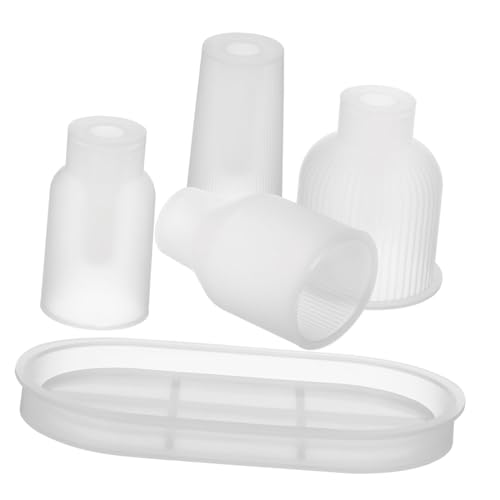 AKOOSY 1Satz Silikon Vasenformen Blumenvasen Tablett DIY Silikonharzformen für Stilvolle Tischdekoration für Epoxidharz Einfache Handhabung von AKOOSY