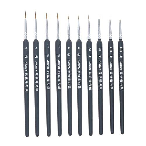 AKOOSY 1Satz Teiliges Wolfshaar Detail Pinselset Professionelle Pinsel für Detaillierung Malerei und Zeichnung für Künstler Aller Erfahrungsstufen Einfach zu Reinigen AKOOSY 1Satz Teiliges Wolfshaar Detail Pinselset Professionelle Pinsel für Detaillierung Malerei und Zeichnung für Künstler Aller Erfahrungsstufen Einfach zu Reinigen von AKOOSY