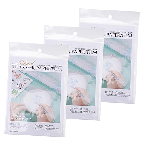 AKOOSY 1Satz Wasserlöslicher Stickstabilisator Transparente Folie für DIY Stickerei Transferpapier Wasserlöslicher Film für Shirts Schuhe von AKOOSY