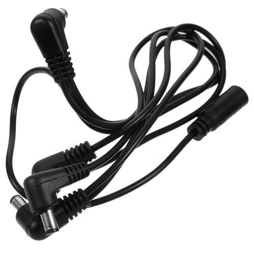 AKOOSY 1Stück Gitarren Pedal Netzkabel Schwarzes Verbindungskabel Leicht und Tragbar Zuverlässige Stromquelle für Gitarreneffekte Kompatibel mit Verschiedenen Modellen von AKOOSY