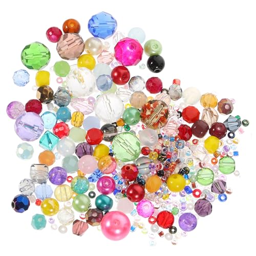 AKOOSY 1Tasche Beutel mit Bunten Glasperlen für DIY Armbandherstellung Vielseitige Bastelperlen für Basteln Schmuckzubehör zur Gestaltung von Armbändern und Anhängern von AKOOSY