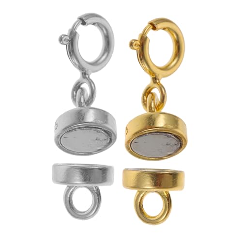 AKOOSY 2 Paare Sterling Silber Kettenverlängerung mit Magnetverschluss Schmuckverschluss Connectoren Verstellbare Verlängerung für Halsketten Armbänder DIY Schmuckzubehör AKOOSY 2 Paare Sterling Silber Kettenverlängerung mit Magnetverschluss Schmuckverschluss Connectoren Verstellbare Verlängerung für Halsketten Armbänder DIY Schmuckzubehör von AKOOSY