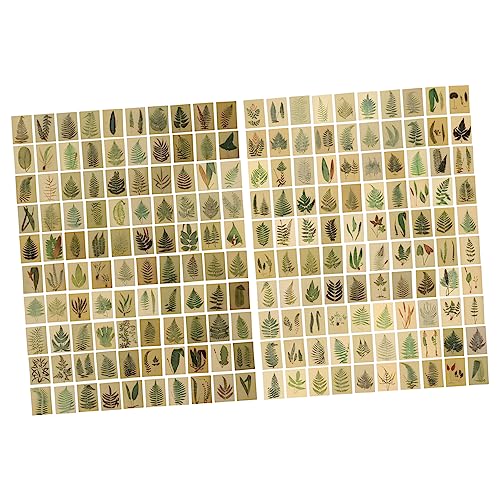 AKOOSY 2 Packungen Retro Mini Notizkarten Pack Vintage Nachrichtenpapier für Handbücher Scrapbooking Notizen und DIY Projekte Leicht und Kreativ Gestaltet für Dekoration und Persönliche von AKOOSY
