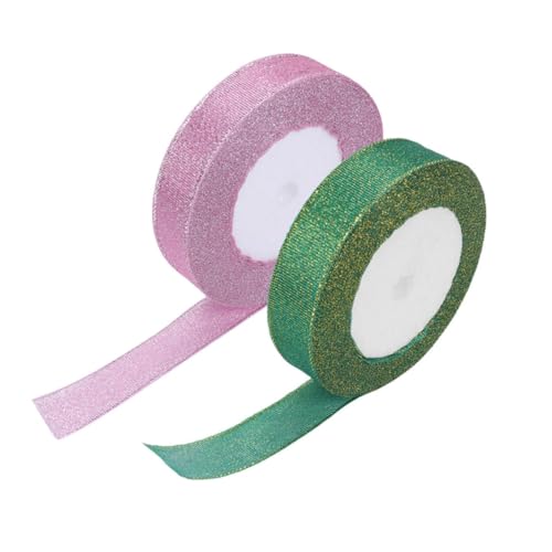 AKOOSY 2 Rollen 2cm farbige Zwiebelstreifen Dekoration Weiß Schleife glänzend wickeln seidenband ribbon Bänder bandalette geschenkband metallisches Glitzerband dekoratives Band Polyester AKOOSY 2 Rollen 2cm farbige Zwiebelstreifen Dekoration Weiß Schleife glänzend wickeln seidenband ribbon Bänder bandalette geschenkband metallisches Glitzerband dekoratives Band Polyester von AKOOSY