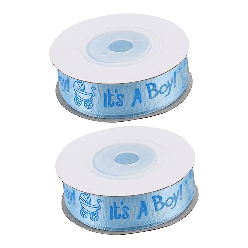 AKOOSY 2 Rollen Jungen Geburtstag Band Spaß Pastell Schleife Dekorationen Blaues Band Party Geschenkband Sackleinenband Banddekor Druckband Verpackungsband Geburtstagsband Polyester Blue AKOOSY 2 Rollen Jungen Geburtstag Band Spaß Pastell Schleife Dekorationen Blaues Band Party Geschenkband Sackleinenband Banddekor Druckband Verpackungsband Geburtstagsband Polyester Blue von AKOOSY