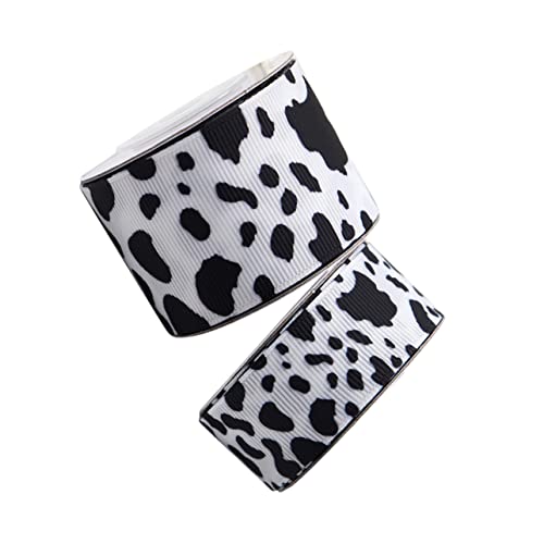 AKOOSY 2 Rollen Kuhband Schleife gemustert Kühe drucken Basteln Kuhdruck ribbon bandfeile geschenksack Kuhmuster Band dekobänder Geschenkverpackungsband Kuh druckt Band Polyester AKOOSY 2 Rollen Kuhband Schleife gemustert Kühe drucken Basteln Kuhdruck ribbon bandfeile geschenksack Kuhmuster Band dekobänder Geschenkverpackungsband Kuh druckt Band Polyester von AKOOSY