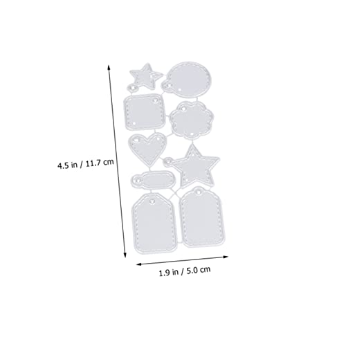 AKOOSY 2 STÜCK Teiliges Metall stanzschablonen DIY Handarbeit Langlebige Carbonstahl Prägeschablonen für Kleine Label Anhänger Wiederverwendbar Silberfarbene Tropfenförmige Stanzformen AKOOSY 2 STÜCK Teiliges Metall stanzschablonen DIY Handarbeit Langlebige Carbonstahl Prägeschablonen für Kleine Label Anhänger Wiederverwendbar Silberfarbene Tropfenförmige Stanzformen von AKOOSY