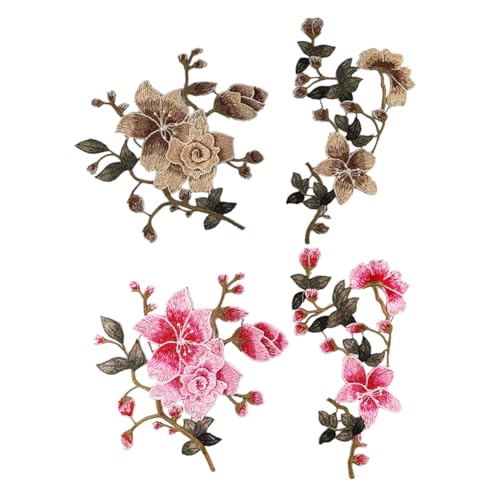 AKOOSY 2 Sätze Bestickte Blumen Applikationen zum Aufnähen und Aufbügeln DIY Näh Patches für Kleidung Jeans Taschen Farbige Sets Braun und Fein Gearbeitete Stoffflicken für Mode und AKOOSY 2 Sätze Bestickte Blumen Applikationen zum Aufnähen und Aufbügeln DIY Näh Patches für Kleidung Jeans Taschen Farbige Sets Braun und Fein Gearbeitete Stoffflicken für Mode und von AKOOSY