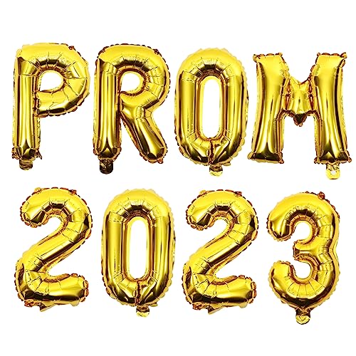AKOOSY 2 Sätze Prom Foil Ballons Goldene Folienballons Abschlussfeier Dekoration Kreative Partyaccessoires Indoor und Outdoor Geeignet Festliche Atmosphäre AKOOSY 2 Sätze Prom Foil Ballons Goldene Folienballons Abschlussfeier Dekoration Kreative Partyaccessoires Indoor und Outdoor Geeignet Festliche Atmosphäre von AKOOSY