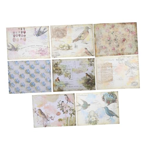 AKOOSY 2 Sätze Taschenrohpapier Scrapbooking Material Papier Schrottbuch Hand Papier Ästhetisch Scrapbook-hintergrundpapier Blumen- Journaling Pads Sammelalbum Aufkleber AKOOSY 2 Sätze Taschenrohpapier Scrapbooking Material Papier Schrottbuch Hand Papier Ästhetisch Scrapbook-hintergrundpapier Blumen- Journaling Pads Sammelalbum Aufkleber von AKOOSY