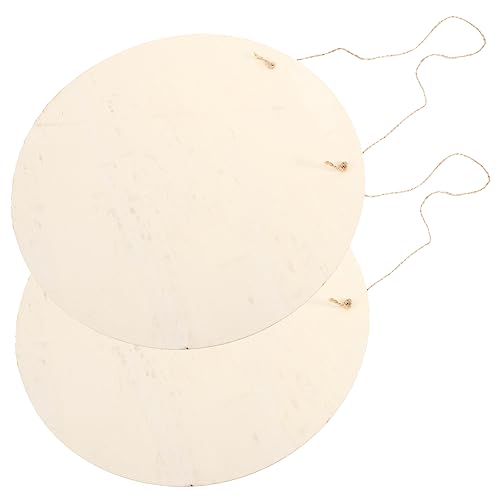 AKOOSY 2 Sätze Unbehandelte Holzscheiben Rund mit Hanfseil DIY Holzschilder zum Basteln Hängende Holzplatten für Tür Garten und Wohnkultur Blanko Holztafeln für Individuelle Gravur und AKOOSY 2 Sätze Unbehandelte Holzscheiben Rund mit Hanfseil DIY Holzschilder zum Basteln Hängende Holzplatten für Tür Garten und Wohnkultur Blanko Holztafeln für Individuelle Gravur und von AKOOSY