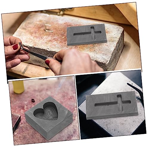 AKOOSY 2 Stck Graphit Gussformen Teilig Herz und Kreuzform Langlebige Graphit Gießformen für Silber Gold Kupfer Barren DIY Schmuckgießform Einfache Handhabung Wiederverwendbar zum AKOOSY 2 Stck Graphit Gussformen Teilig Herz und Kreuzform Langlebige Graphit Gießformen für Silber Gold Kupfer Barren DIY Schmuckgießform Einfache Handhabung Wiederverwendbar zum von AKOOSY
