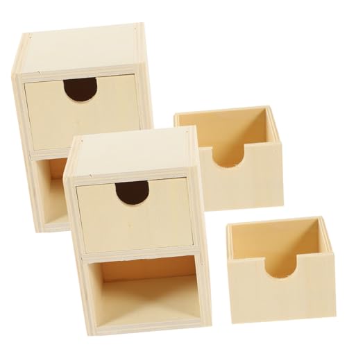 AKOOSY 2 Stck Teiliges Unbemalte Kleine Holzschubladen für DIY Kinderzimmer Glatte Oberfläche Sicher und Schadstofffrei für Schulsachen Aufbewahrung und Kreative Bastelprojekte AKOOSY 2 Stck Teiliges Unbemalte Kleine Holzschubladen für DIY Kinderzimmer Glatte Oberfläche Sicher und Schadstofffrei für Schulsachen Aufbewahrung und Kreative Bastelprojekte von AKOOSY